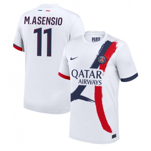 Dres Paris Saint-Germain Marco Asensio #11 Gostujuci 2024-25 Kratak Rukav